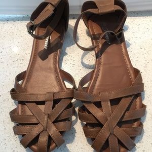 Brown Strappy Sandals
